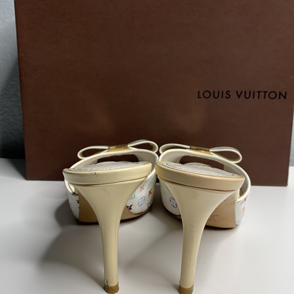 LV42 Louis Vuitton multicolor heels - Picture 3 of 8
